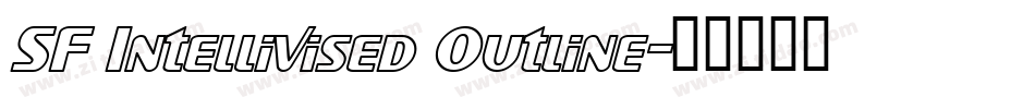 SF Intellivised Outline字体转换